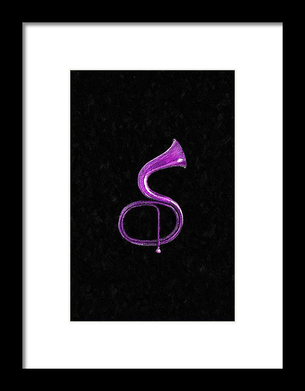 Purple Italian Basso - Framed Print