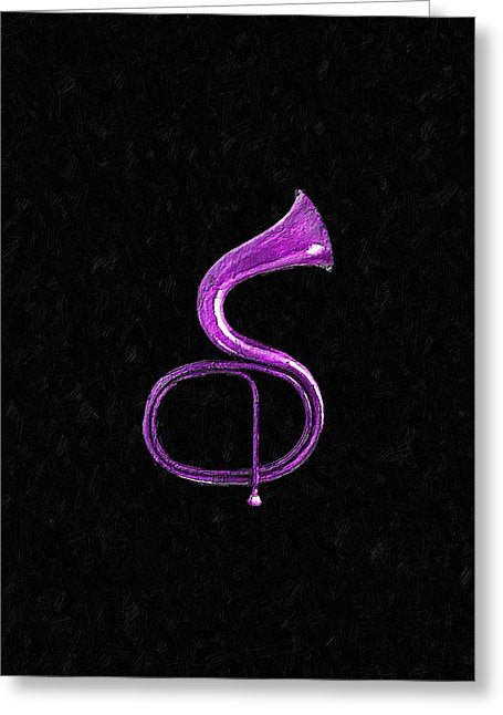 Purple Italian Basso - Greeting Card
