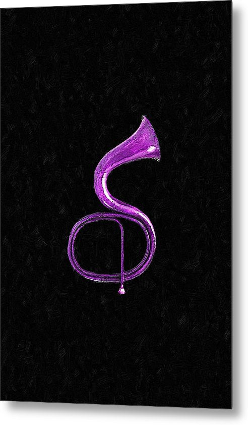 Purple Italian Basso - Metal Print