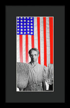 Red White Black And Blue Super Tall - Framed Print