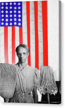 Red White Black And Blue - Canvas Print