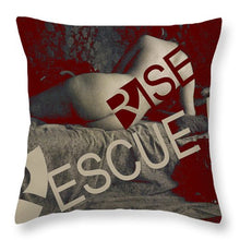 Rise Rescue Art - Throw Pillow