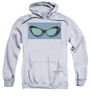 Retro Glasses Funky Pop Blue Teal - Sweatshirt