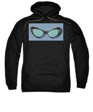 Retro Glasses Funky Pop Blue Teal - Sweatshirt