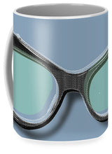 Retro Glasses Funky Pop Blue Teal - Mug