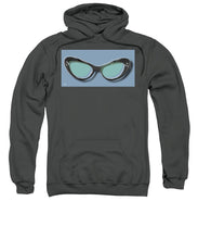 Retro Glasses Funky Pop Blue Teal - Sweatshirt