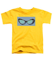 Retro Glasses Funky Pop Blue Teal - Toddler T-Shirt