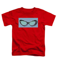 Retro Glasses Funky Pop Blue Teal - Toddler T-Shirt