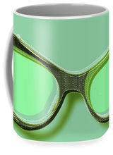 Retro Glasses Funky Pop Mint Green - Mug