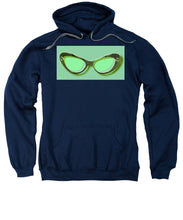 Retro Glasses Funky Pop Mint Green - Sweatshirt