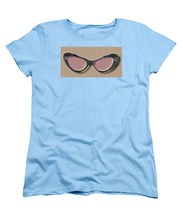 Retro Glasses Funky Pop Pink Rose Brown - Women's T-Shirt (Standard Fit)
