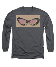 Retro Glasses Funky Pop Pink Rose Brown - Long Sleeve T-Shirt