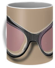 Retro Glasses Funky Pop Pink Rose Brown - Mug