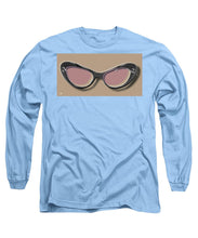 Retro Glasses Funky Pop Pink Rose Brown - Long Sleeve T-Shirt
