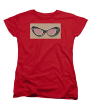 Retro Glasses Funky Pop Pink Rose Brown - Women's T-Shirt (Standard Fit)