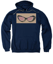 Retro Glasses Funky Pop Pink Rose Brown - Sweatshirt