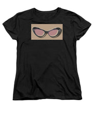 Retro Glasses Funky Pop Pink Rose Brown - Women's T-Shirt (Standard Fit)