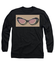 Retro Glasses Funky Pop Pink Rose Brown - Long Sleeve T-Shirt