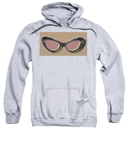 Retro Glasses Funky Pop Pink Rose Brown - Sweatshirt