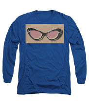 Retro Glasses Funky Pop Pink Rose Brown - Long Sleeve T-Shirt