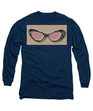 Retro Glasses Funky Pop Pink Rose Brown - Long Sleeve T-Shirt