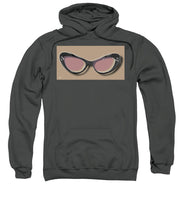 Retro Glasses Funky Pop Pink Rose Brown - Sweatshirt