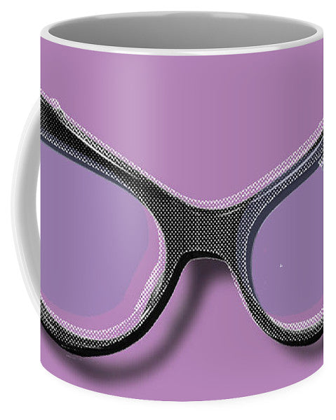 Retro Glasses Funky Pop Purple - Mug