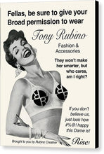 Rise 1950s Ad Parody - Canvas Print