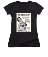 Rise 1950s Ad Parody - Women's V-Neck (Athletic Fit)