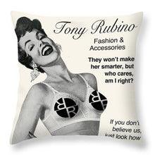 Rise 1950s Ad Parody - Throw Pillow