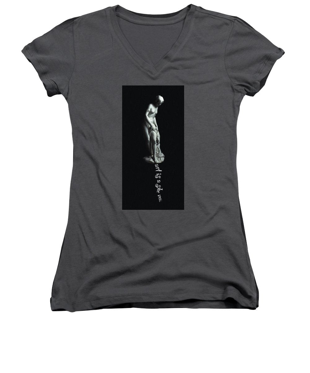 Rise Art Is A She - Women's V-Neck (Athletic Fit)