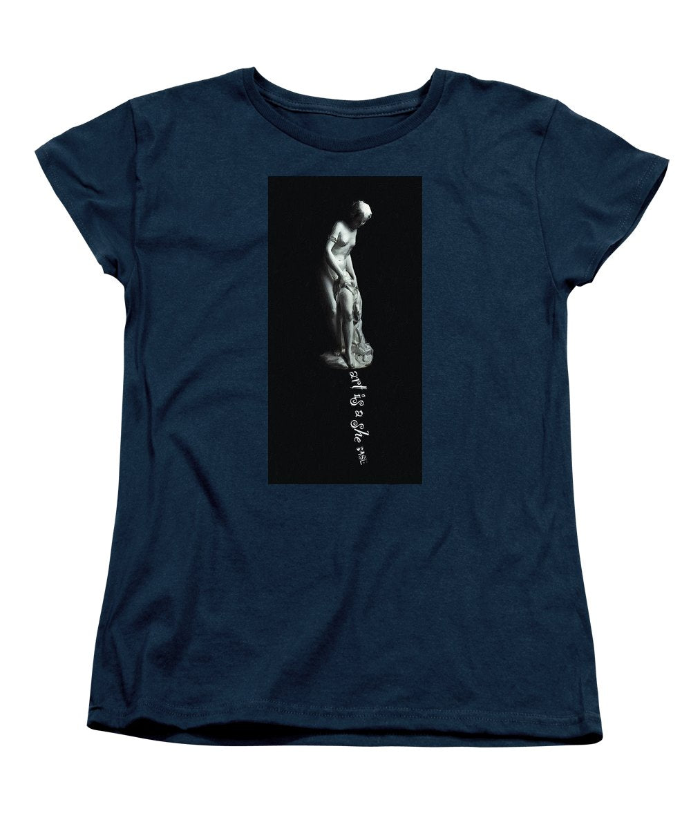 Rise Art Is A She - Women's T-Shirt (Standard Fit)