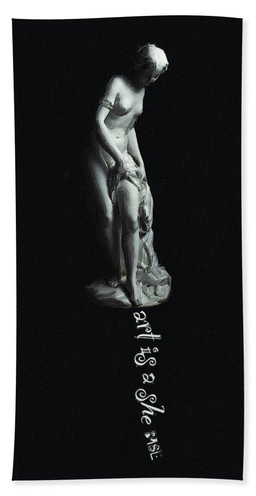 Rise Art Is A She - Beach Towel