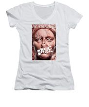 Rise Art Is Beautiful - Women's V-Neck (Athletic Fit)