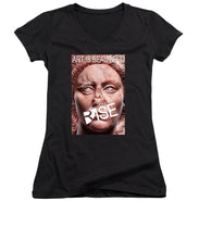 Rise Art Is Beautiful - Women's V-Neck (Athletic Fit)