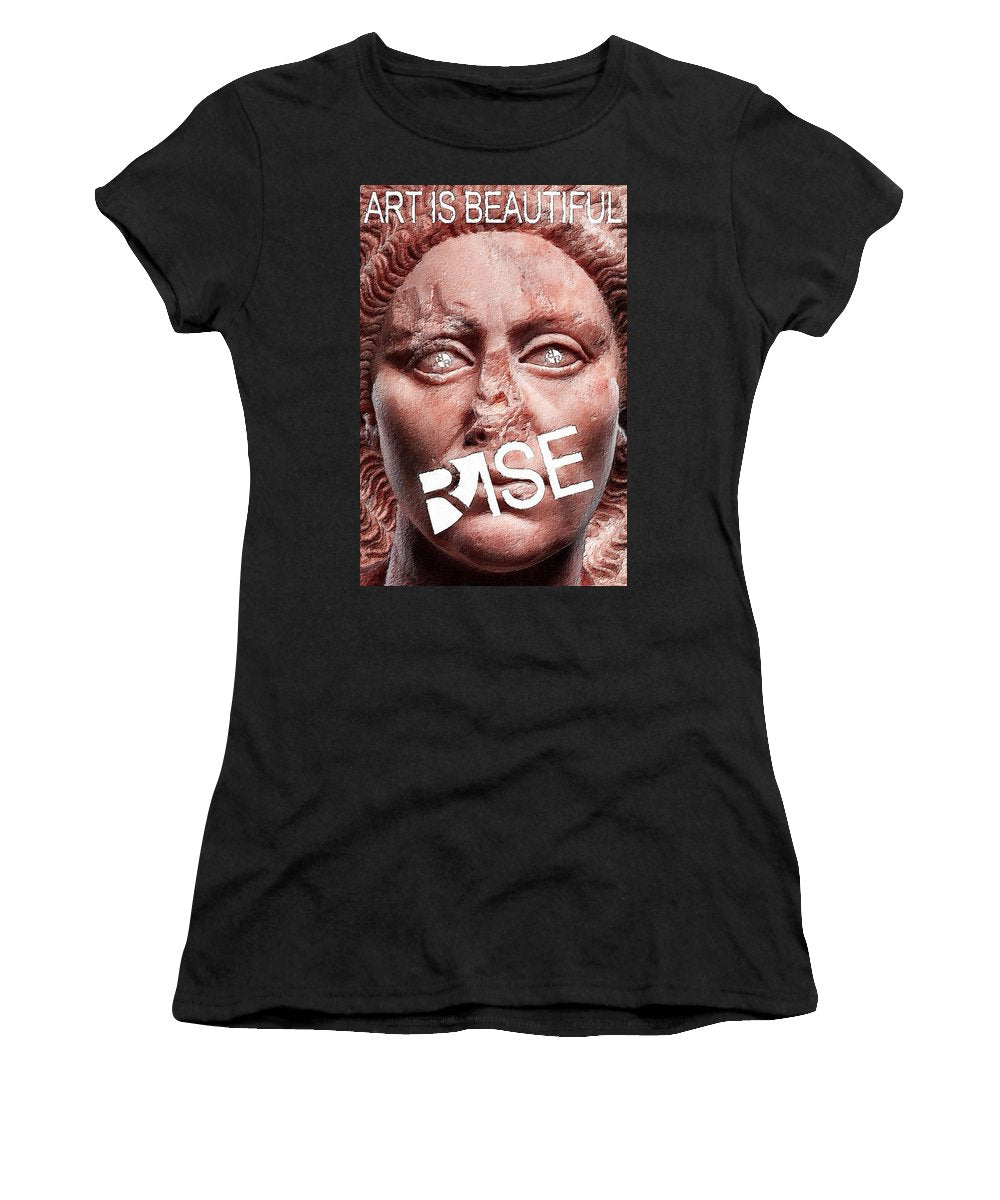 Rise Art Is Beautiful - Women's T-Shirt (Athletic Fit)