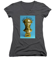 Rise Art Is Ugly - Women's V-Neck (Athletic Fit)