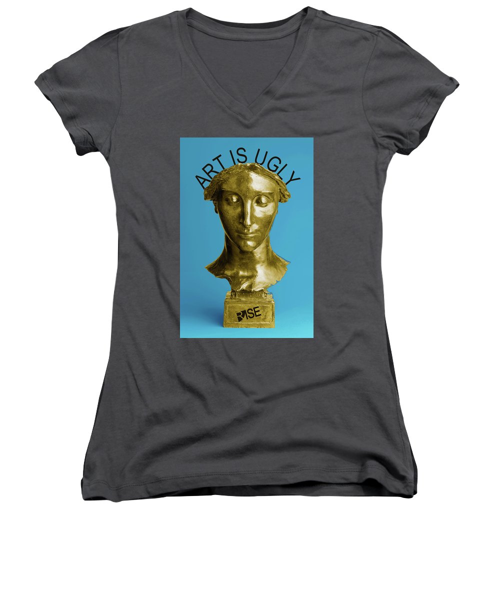 Rise Art Is Ugly - Women's V-Neck (Athletic Fit)
