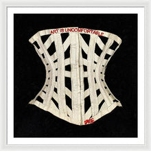 Rise Art Is Uncomfortable                          - Framed Print