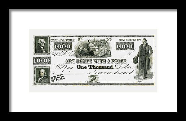 Rise Art Price - Framed Print