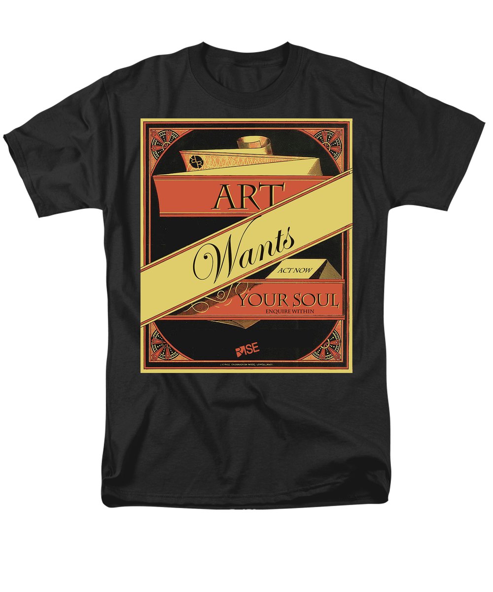 Rise Art Wants Your Soul - Men's T-Shirt  (Regular Fit)