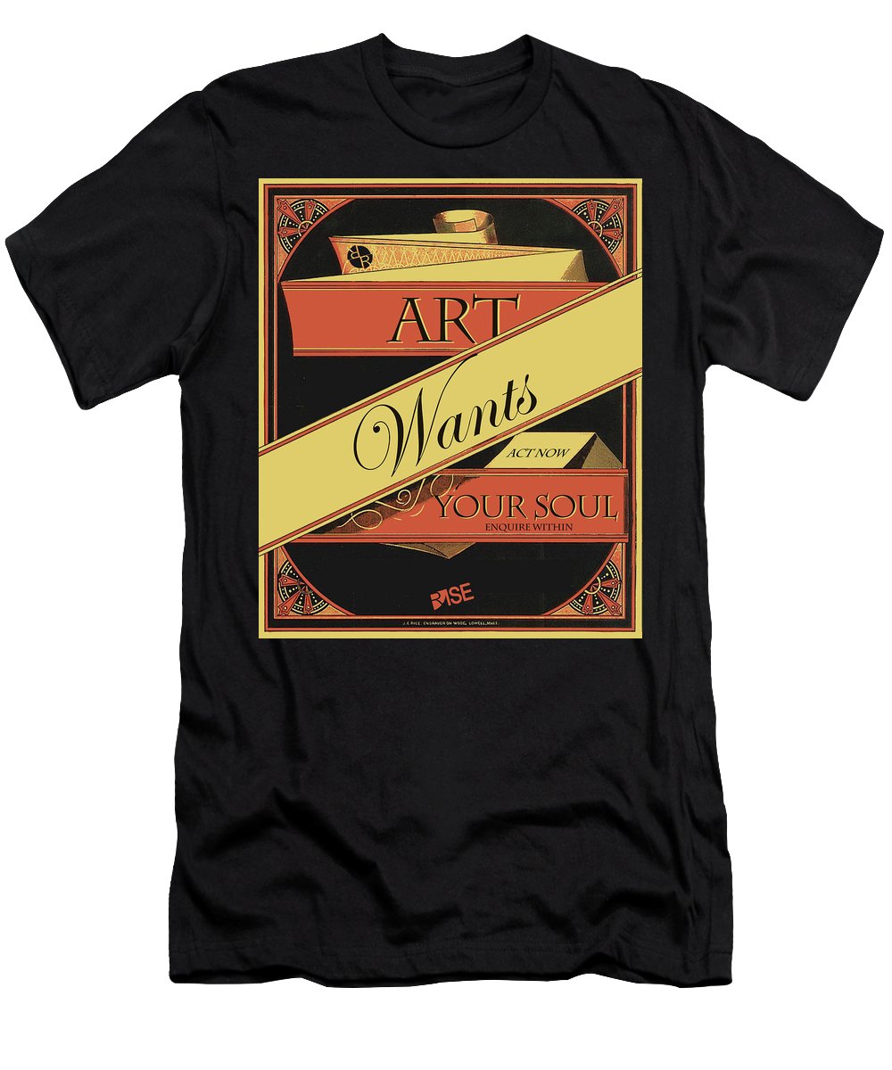 Rise Art Wants Your Soul - Men's T-Shirt (Athletic Fit)