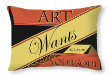 Rise Art Wants Your Soul - Throw Pillow