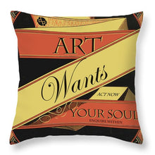 Rise Art Wants Your Soul - Throw Pillow