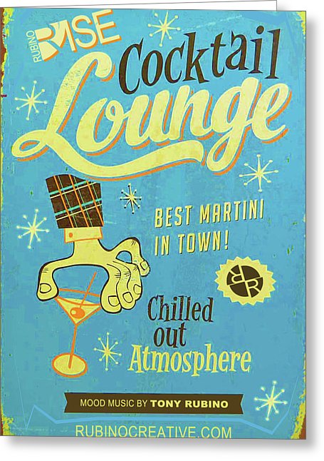 Rise Cocktail Lounge - Greeting Card