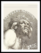 Rise Fear Nothing - Framed Print
