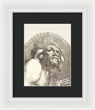 Rise Fear Nothing - Framed Print
