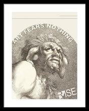 Rise Fear Nothing - Framed Print