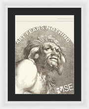 Rise Fear Nothing - Framed Print