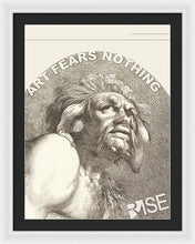 Rise Fear Nothing - Framed Print